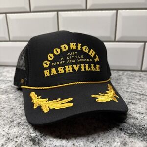 Jelly‎ Roll Goodnight Nashville Tour 2024 Beautifully Broken Black Mesh Hat VIP